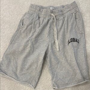 H&M Light Heather Gray Athletic Shorts w/ Elastic Waistband & Drawstring. Size M